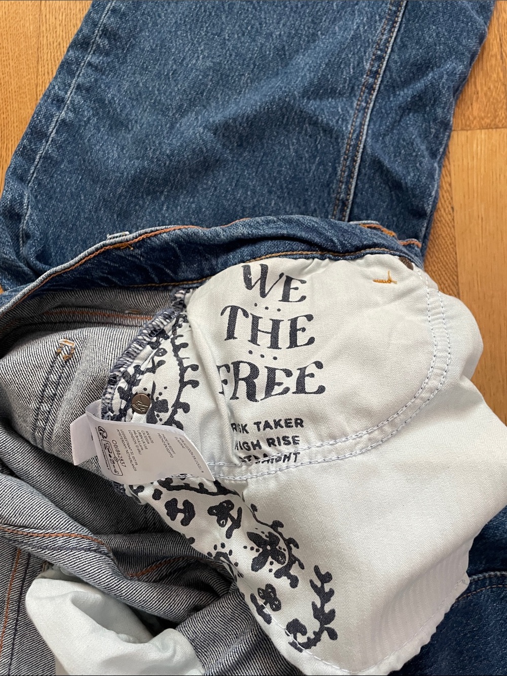 RISK TAKER We The Free High-Rise Jeans straight women’s 30 denim